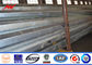 8 - 18m Hot Dip Galvanized Steel Utility Pole Gr65 Bahan Bulat / Bentuk Kerucut pemasok