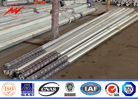 Hot Dip Galvanized Power Transmission Poles dengan Teknik Pengelasan Arkus Renang Otomatis Konstruksi tahan lama pemasok