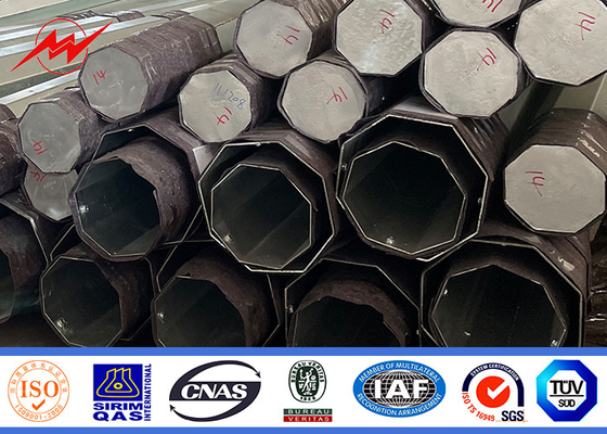 138KV Tubular Steel Power Pole Untuk Lini Transmisi Daya 1 mm hingga 36 mm pemasok