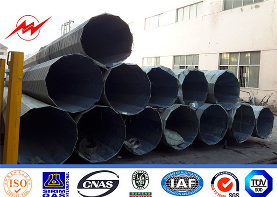 138KV Tubular Steel Power Pole Untuk Lini Transmisi Daya 1 mm hingga 36 mm pemasok
