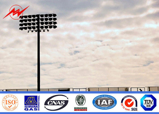 Stadion 30m melukis tiang tiang dengan penerangan bandara dengan winch