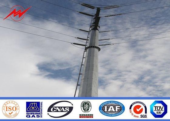132KV galvanisasi panas tiang listrik untuk jalur listrik