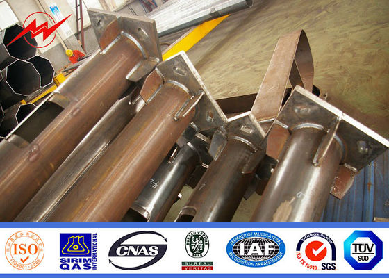 Bantalan baja galvanis lapis ganda 12m berpelindung ganda untuk lampu jalan