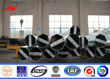Tiang Listrik Baja Galvanis 30 Ft 3mm NEA Untuk Proyek Saluran Overhead