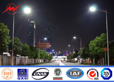 Tiang Lampu Jalan Galvanis Baja Lengan Palang Ganda Bulat Q345
