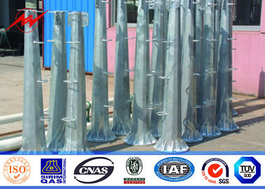 Hot Dip Galvanized 60 ft Panjang 70 ft 90 ft tiang baja untuk distribusi listrik