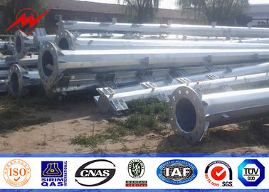 Galvanized Power Transmission Tubular Tower Pole Konik Baja Listrik ASTM A123