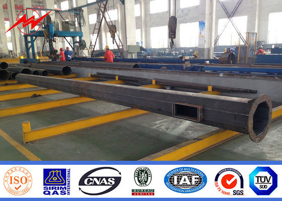 Tinggi pemasangan khusus tiang listrik dengan bentuk kerucut bulat