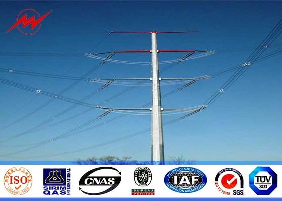 Conical type electric power pole 2.75mm thickness steel plate three sections