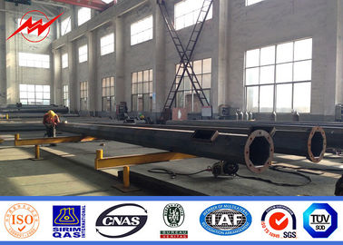 Hot Dip Galvanized Steel Transmission Pole Dengan Bahan Q345 Q460