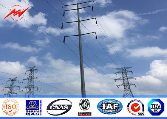 Conical 40ft 138kv Steel Utility Pole for electric transmission distribution line