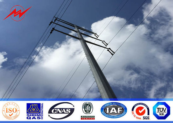 Conical 40ft 138kv Steel Utility Pole for electric transmission distribution line