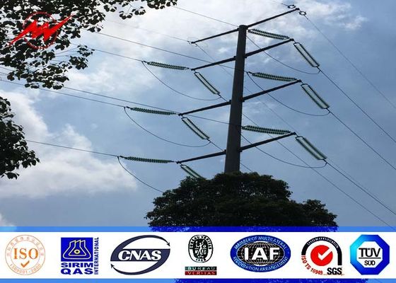 Tiang Utilitas Baja Glavanized 65ft Untuk Saluran Distribusi