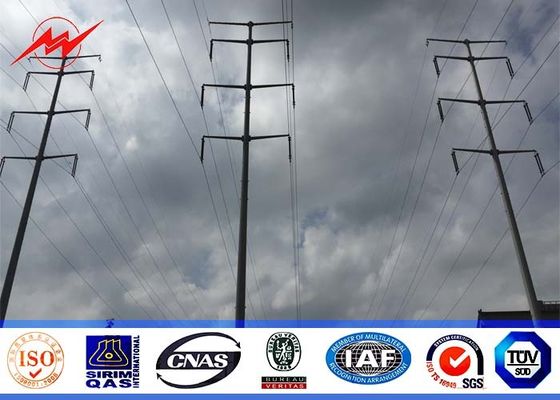 Tiang Utilitas Baja Glavanized 65ft Untuk Saluran Distribusi