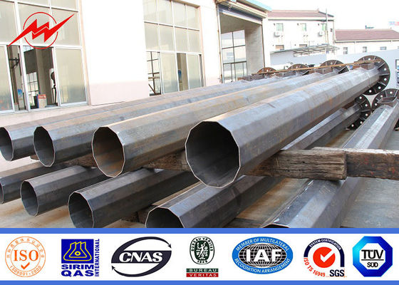 Powder Coated Outdoor Industrial Light Poles 35m / Galvanized Street Light Pole