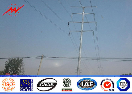 Octagonal Low voltage 8M Tubular Steel Structures Electric Power Pole 69kv
