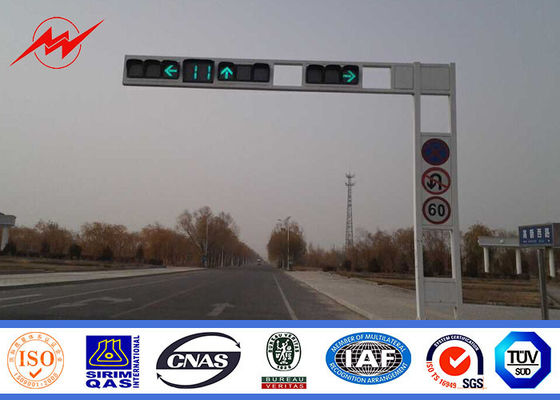 Safety Single Arm 5M Guiding LED Traffic Lights Signals For Highway