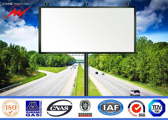 Struktur Baja Komersial Digital Outdoor Periklanan Billboard, Tinggi 6M Ketebalan 10nm