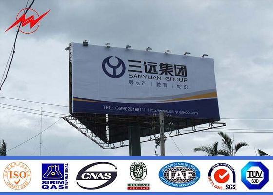 Struktur Baja Komersial Digital Outdoor Periklanan Billboard, Tinggi 6M Ketebalan 10nm