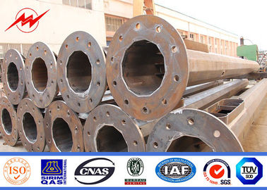 30m 35m Kekuatan Bantalan Tinggi tiang listrik untuk kondisi angin