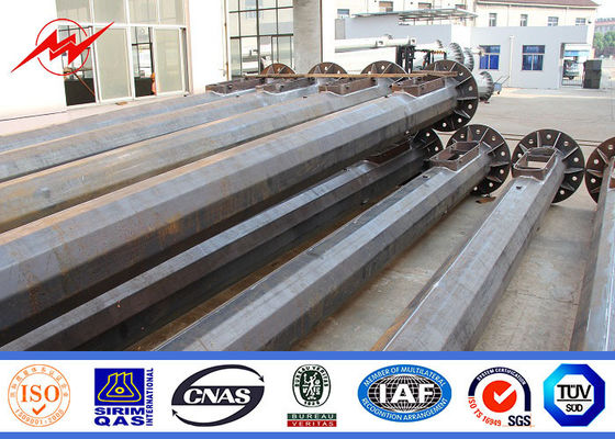 25m Height 8mm Thickness Shopping Mall High Mast Pole 15 Years Warrenty