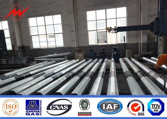 9m 11m Electrical Power Pole Customized For Power Transmission