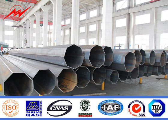 15m Electrical Power Pole Columniform With Hot Dip Galvanization