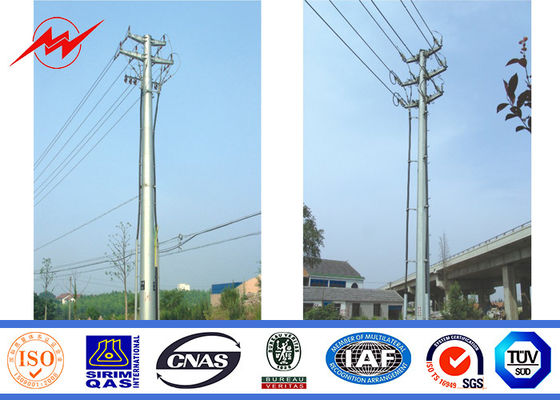 69kv Steel Utility Pole Galvanizatiom Street Light Pole 1 Mm To 36mm