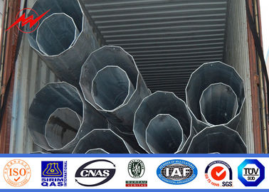 Polygonal Shafts Electrical Power Pole dengan Powder Coating opsional