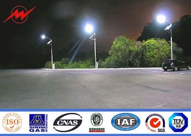 Tiang Lampu Jalan Galvanis Hot Dip Dengan Tiang Baja Jalan Raya 8m Lengan Tunggal
