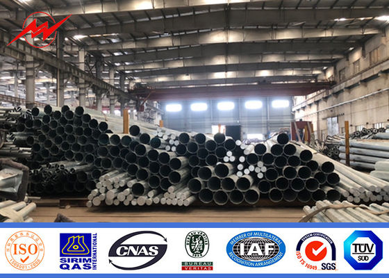 Hot Dip Galvanized Octagonal Power Pole dengan tinggi dan bentuk yang dapat disesuaikan