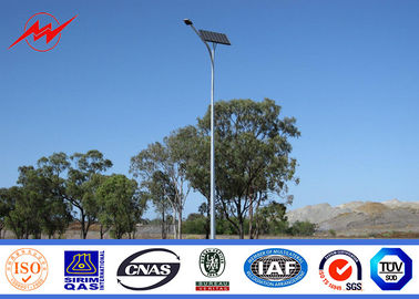 S500MC Curved 6m - 14 M Galvanized Street Light Pole Dengan Ketebalan 3mm