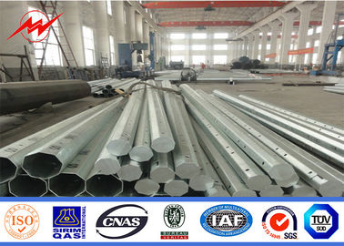NEA Hot Dip Galvanized Tubular Pole 25ft 35ft 45ft Untuk Transmisi Daya