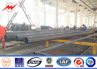 Electric Steel Tubular Tower Pole Konik Galvanized Power Transmission 550kv
