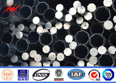 Q345 Q460 Galvanized Steel Pole Dengan 160Km/H Maks kecepatan angin