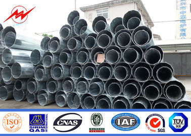 12m Galvanized Steel Pole Dengan Bahan S355 Dan S500 Untuk Pencahayaan Jalan