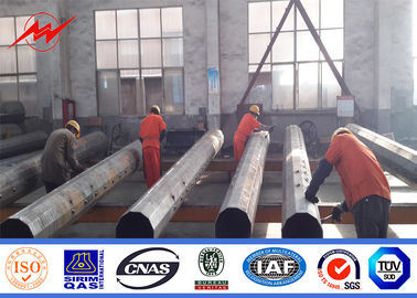 15m 1200Dan 2000dan Galvanized Steel Power Pole Untuk Jalur Distribusi Luar