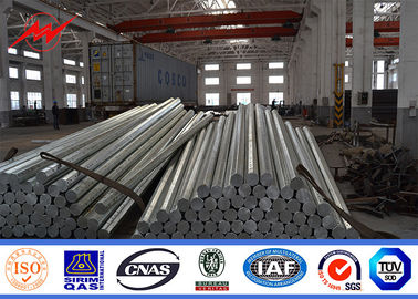 Hot Dip Galvanizing Power Steel Pole Multi Pyramidal Dengan Transmisi