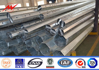 S500 Q345 Galvanized Steel Transmission Pole Konik ASTM A123