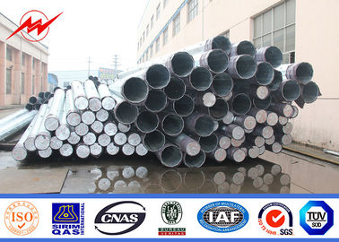 NEA NGCP Galvanized Steel Pole Meralco Shockproof Hot Dip Untuk Transmisi Daya