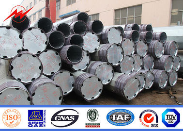 NEA NGCP Galvanized Steel Pole Meralco Shockproof Hot Dip Untuk Transmisi Daya