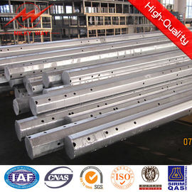 36m Bulat Tapered Electrical Power Pole 550 KV Untuk Overhead Line Warna kustom