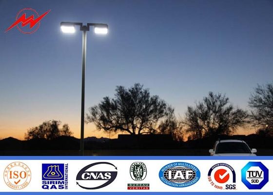 Double Arm 60W LED Commercial Outside Light Pole Wind - Proof High Mast Pole