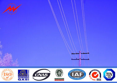 45FT 50FT HT Tipe NGCP Utilitas Power Pole, Distribusi Listrik Baja Tubular Pole