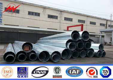 10kv Galvanized Transmission Line Pole 30mm Metal Steel Utility Power Pole