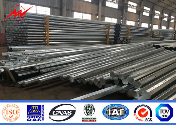 220KV 10-100M Hot Dip Galvanized Steel Tubular Pole Untuk Industri Listrik