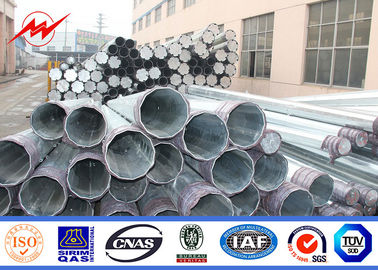 10kv Galvanized Transmission Line Pole 30mm Metal Steel Utility Power Pole