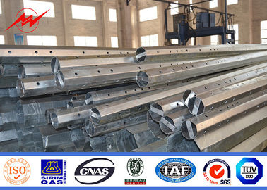 Tiang Listrik Galvanisasi Baja Tubular 10kv Untuk Saluran Transmisi
