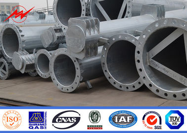 90ft 100ft 110ft Tiang Distribusi Daya Dengan Galvaniztion