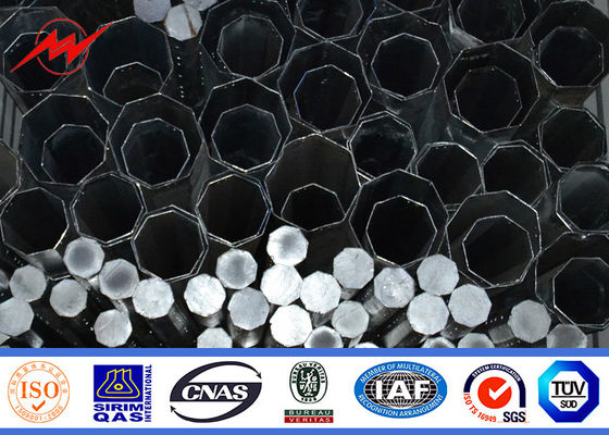 13.8KV Philippines Electrical Power Steel Tubular Pole Galvanized 30FT Height